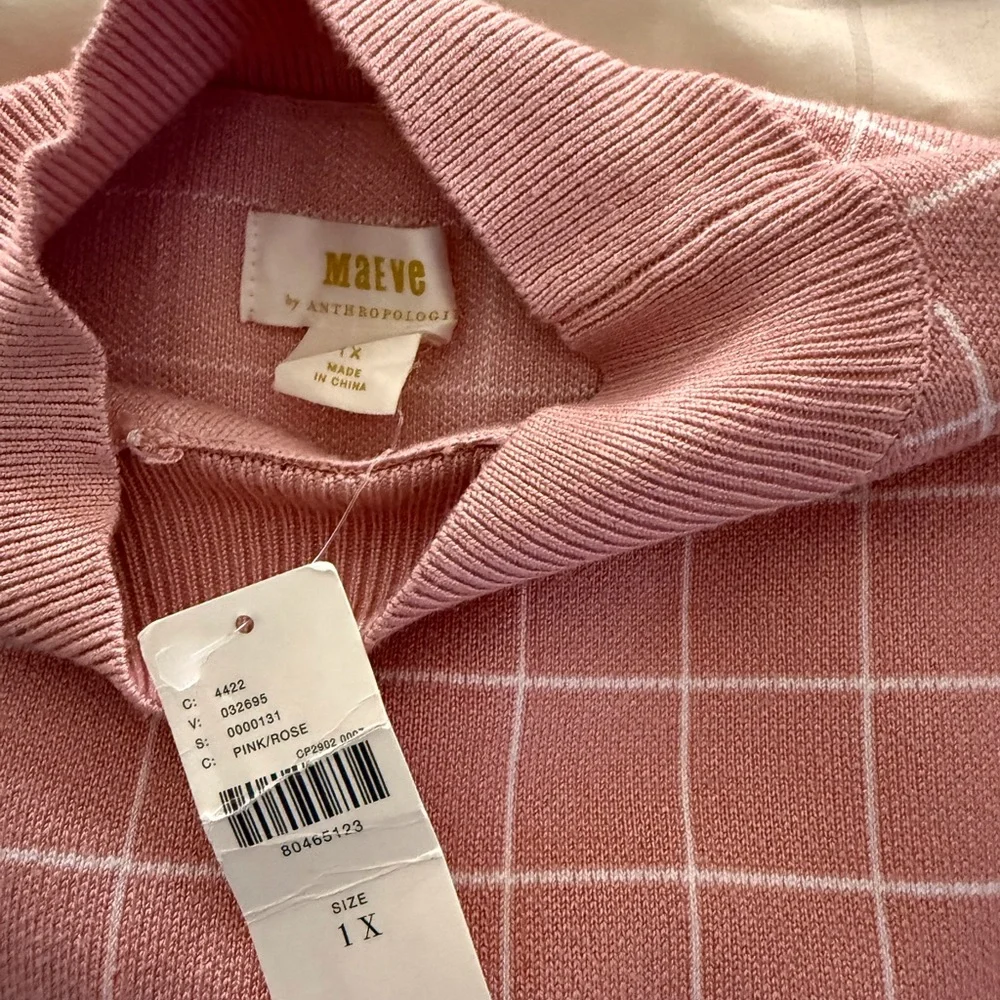 Anthropologie - Maeve Mock-Neck Sweater Top - Picture 3 of 5
